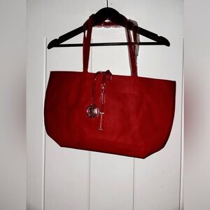 BADGLEY MISCHKA Vegan Leather‎ Chain-Linked Tote w/ Tags Dual Shoulder Straps